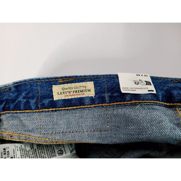 Levis Premium 501 Original Fit Jeans 29x30 Men’s Button-Fly Straight Leg Denim C - Picture 7 of 12